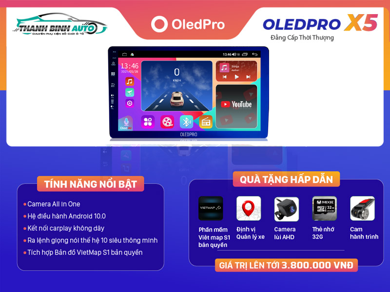 Màn hình DVD Android OledPro X5 New