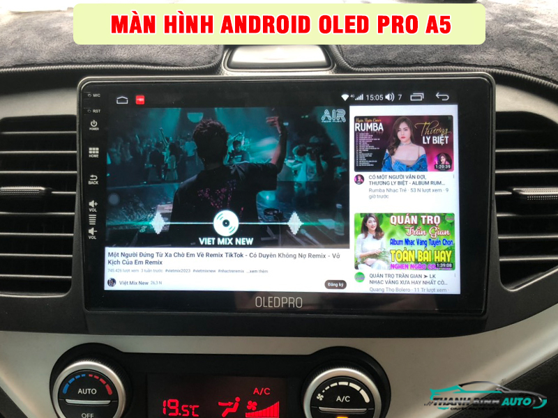 Địa chỉ lắp màn hình Android OledPro A5 uy tín chất lượng tại TP Thủ Đức