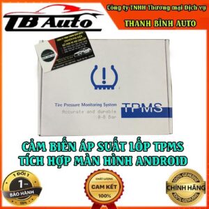 Cảm biến áp suất lốp TPMS tích hợp màn hình Android
