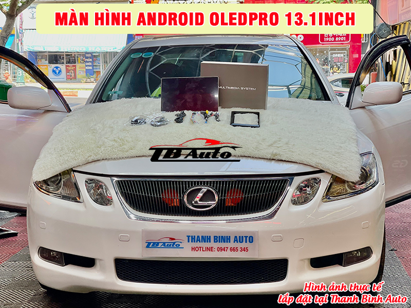 Màn hình Android OledPro 13.1inch lắp cho xe LEXUS tại Thanh Bình Auto