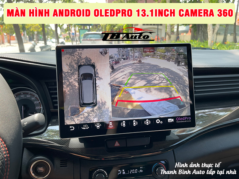 Màn hình Android OledPro 13.1inch camera 360 lắp xe Suzuki XL7 giúp quan sát toàn cảnh xung quanh xe