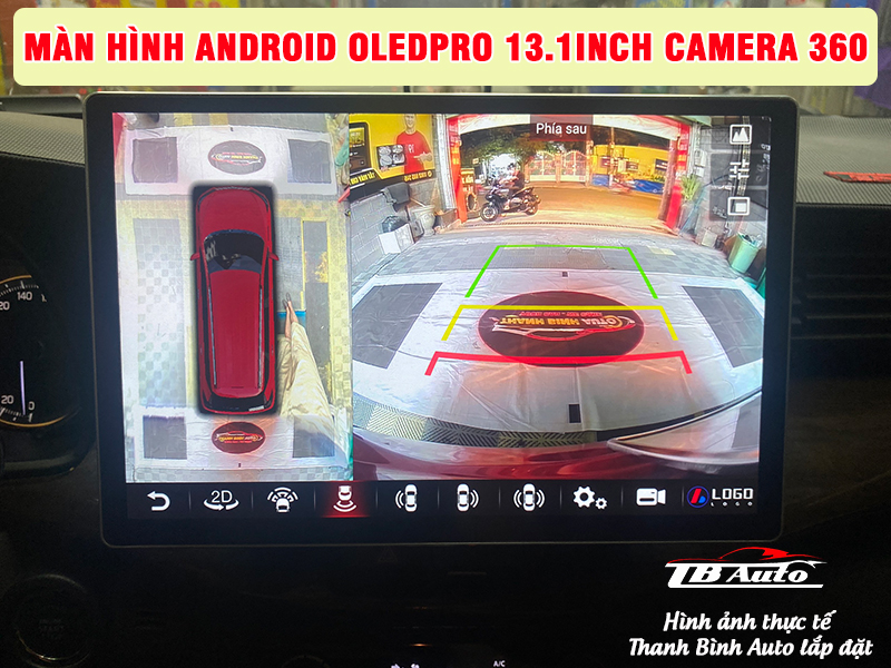 Màn hình Android OledPro 13.1inch Tích hợp Camera 360 tiện ích 