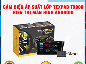 Cảm biến áp suất lốp TexPad TX900 hiển thị màn hình Android Thanh Bình Auto